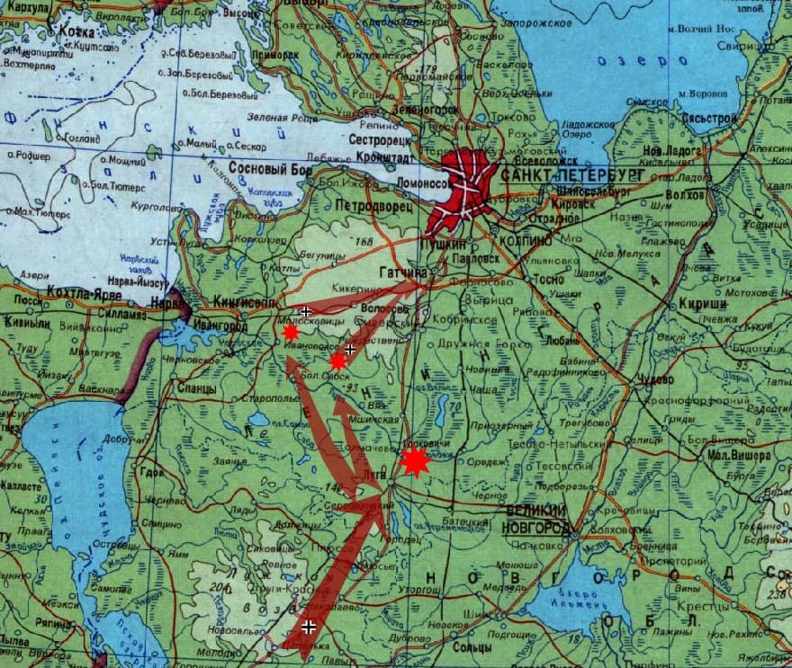 Прорыв Лужского рубежа